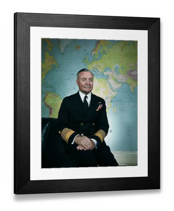 Framed Print : Admiral Forrest Sherman Wearing Navy Uniform Framed Print : Admiral Forrest Sherman Wearing Navy Uniform