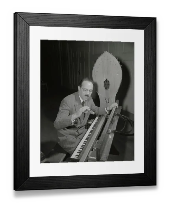 Framed Print : Maurice Martenot Sitting at Musical Keyboard Framed Print : Maurice Martenot Sitting at Musical Keyboard