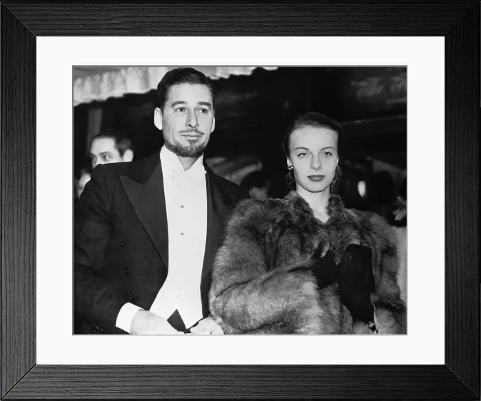 Framed Print : Errol Flynn with Princess Irene Ghica Framed Print : Errol Flynn with Princess Irene Ghica