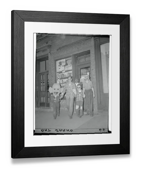 Framed Print : Kids Wearing Masks Framed Print : Kids Wearing Masks