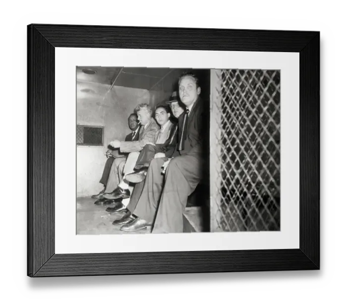 Framed Print : Convicted Communists in Police Van