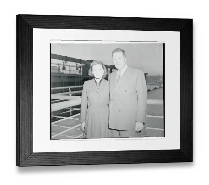 Framed Print : Portrait of Henry Ford II with Wife Framed Print : Portrait of Henry Ford II with Wife