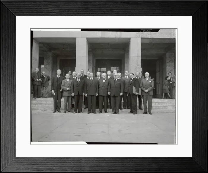 Framed Print : Portrait of the New German East Zone Cabinet Framed Print : Portrait of the New German East Zone Cabinet