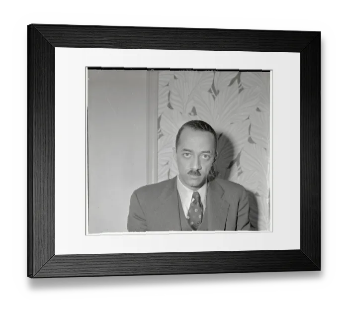 Framed Print : Portrait of William H Hastie Framed Print : Portrait of William H Hastie