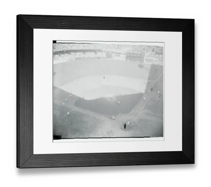 Framed Print : Overhead Game in Action at Ebbets Field Framed Print : Overhead Game in Action at Ebbets Field