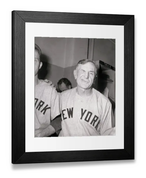 Framed Print : Casey Stengel Winking after World Series Win