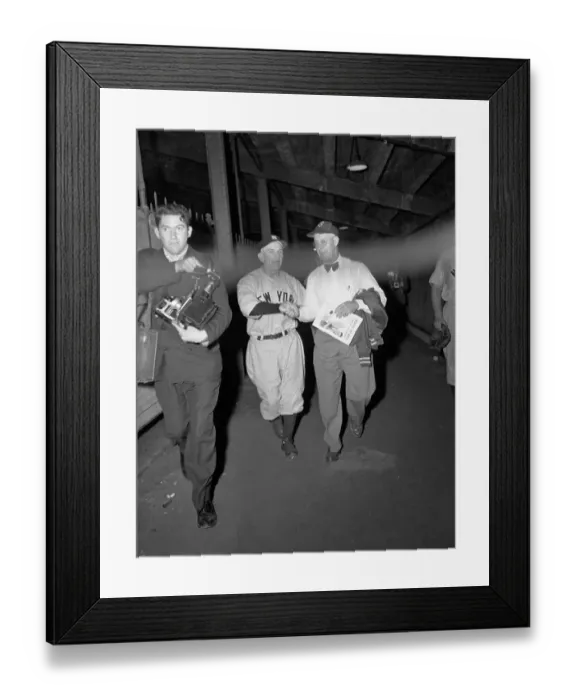 Framed Print : Casey Stengel with Burt Shotten