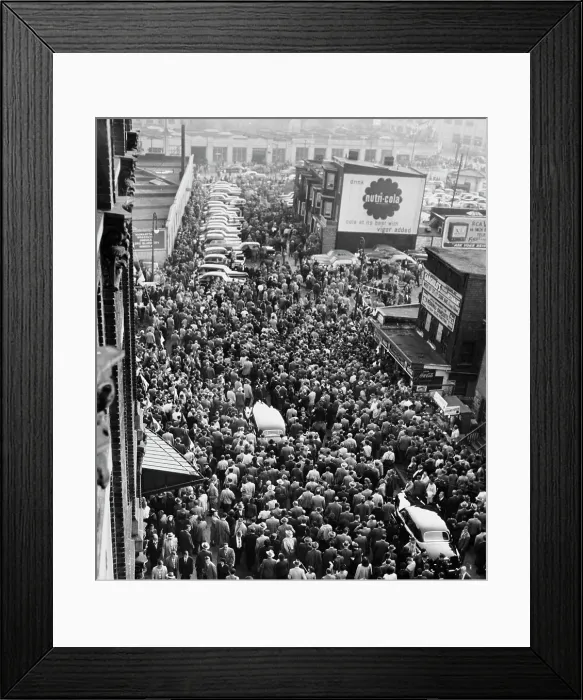 Framed Print : Crowds During 1949 World Series Framed Print : Crowds During 1949 World Series