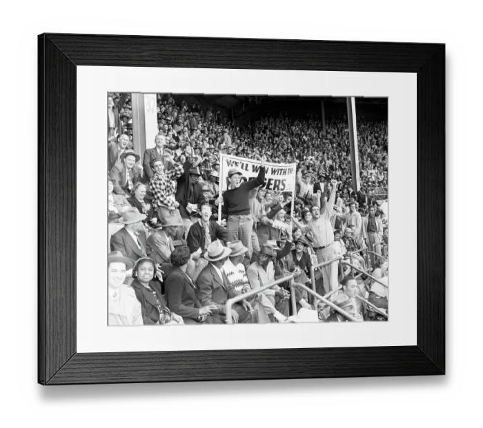 Framed Print : Brooklyn Dodgers Fans at World Series Framed Print : Brooklyn Dodgers Fans at World Series