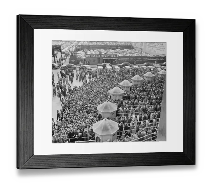 Framed Print : Baseball Fans at Yankee Stadium Framed Print : Baseball Fans at Yankee Stadium