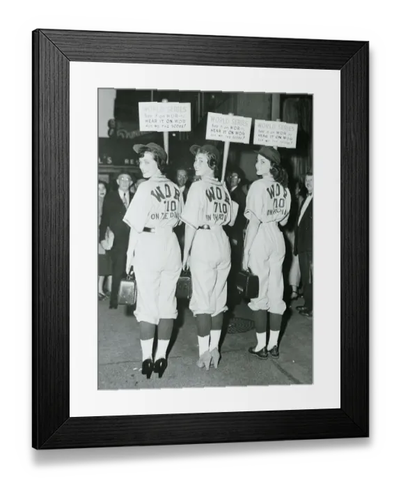 Framed Print : Baseball Belles Framed Print : Baseball Belles