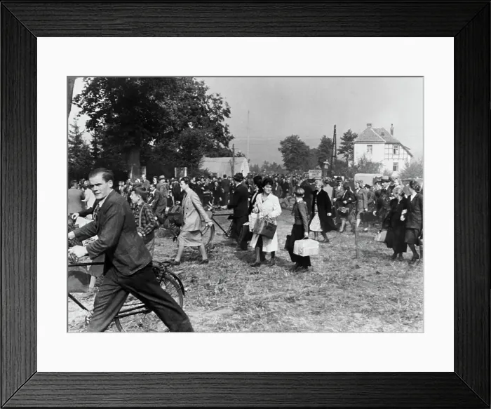 Framed Print : Arrivals In The American Zone Framed Print : Arrivals In The American Zone