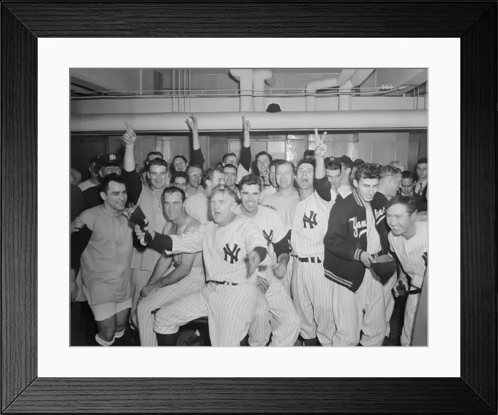 Framed Print : Celebrating Yankees Framed Print : Celebrating Yankees