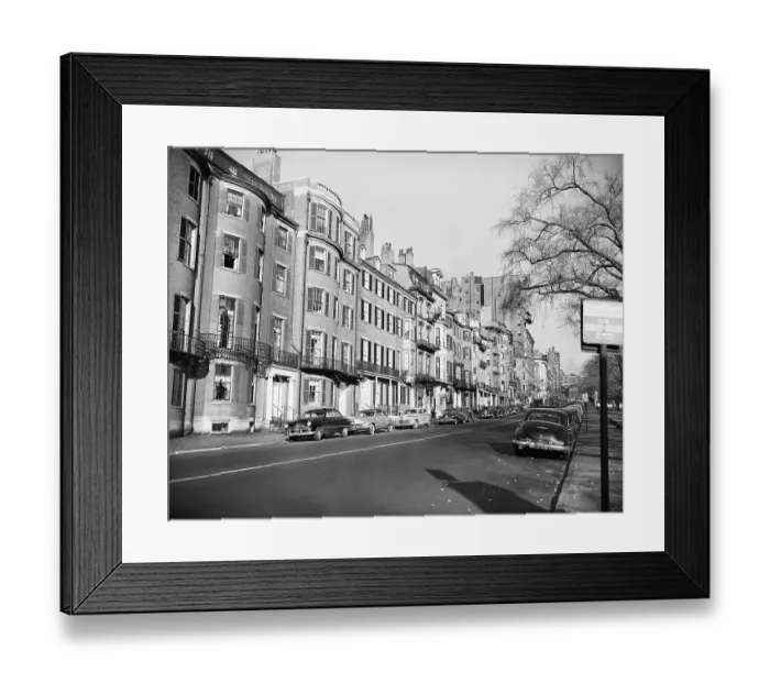 Framed Print : Homes on Beacon Street Framed Print : Homes on Beacon Street