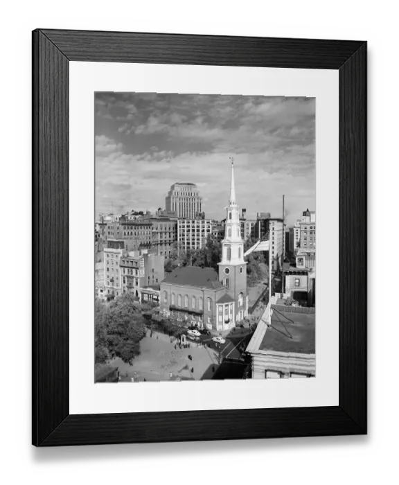 Framed Print : Boston's Famed Brimstone Corner Framed Print : Boston's Famed Brimstone Corner