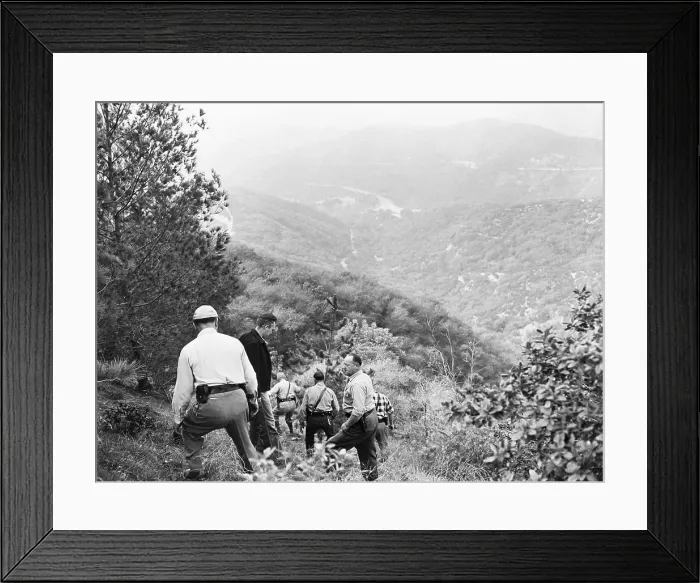 Framed Print : Police Search for Missing Actress Framed Print : Police Search for Missing Actress