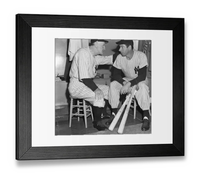 Framed Print : Casey Stengel with Joe DiMaggio Framed Print : Casey Stengel with Joe DiMaggio