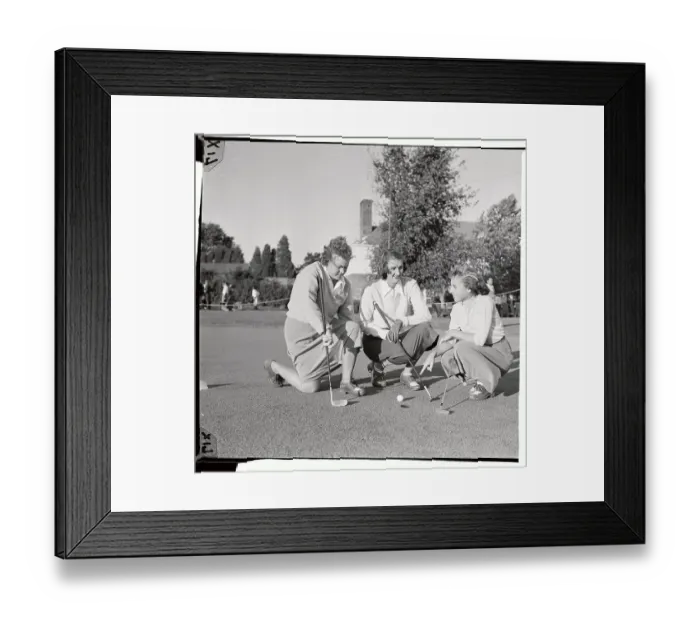 Framed Print : Women Golfing in Tournament Framed Print : Women Golfing in Tournament