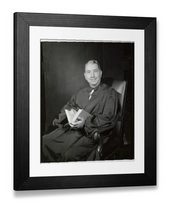 Framed Print : Supreme Court Justice Tom Clark