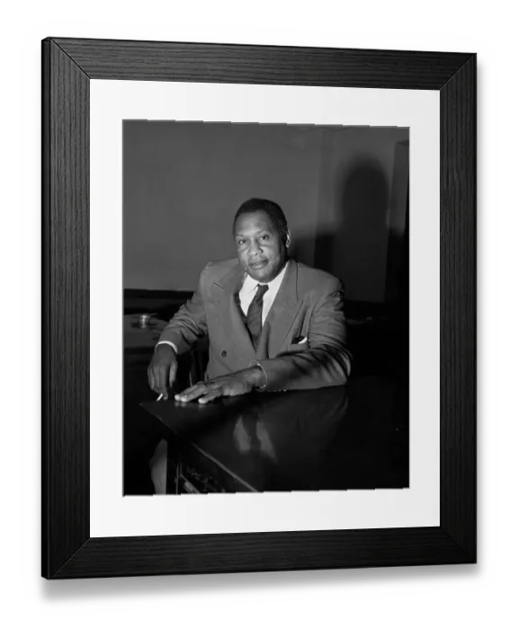Framed Print : Paul Robeson Gesturing While Speaking to Press Framed Print : Paul Robeson Gesturing While Speaking to Press
