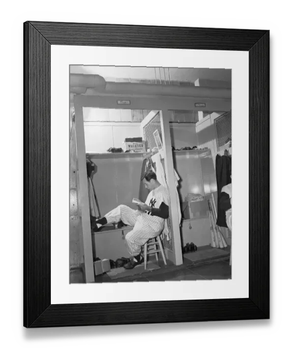 Framed Print : Joe Page Relaxing Before Game Framed Print : Joe Page Relaxing Before Game