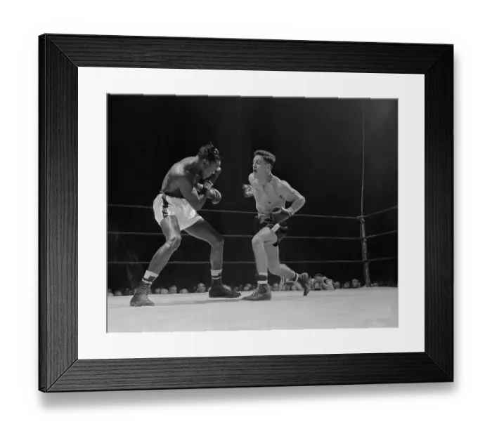Framed Print : Rocky Castellani Boxing Against Kid Gavilan Framed Print : Rocky Castellani Boxing Against Kid Gavilan