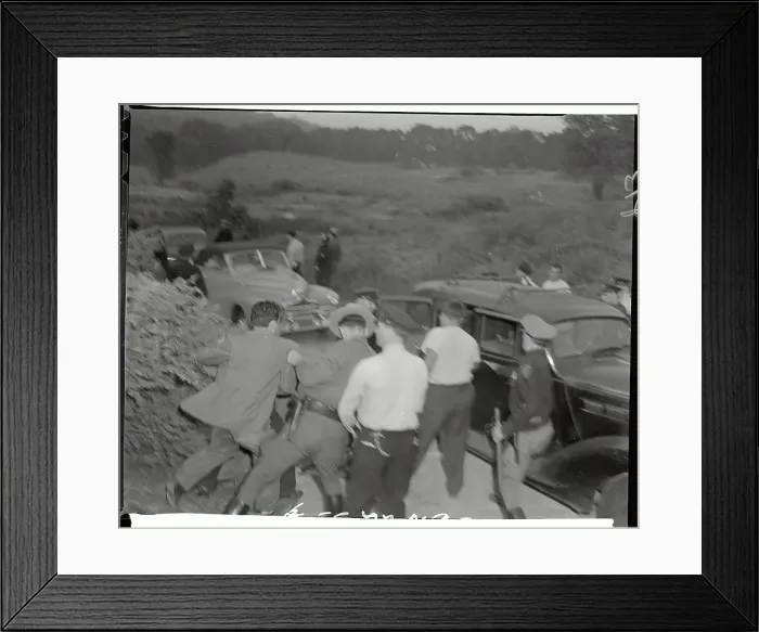 Framed Print : Police Officers Controlling Riot Framed Print : Police Officers Controlling Riot