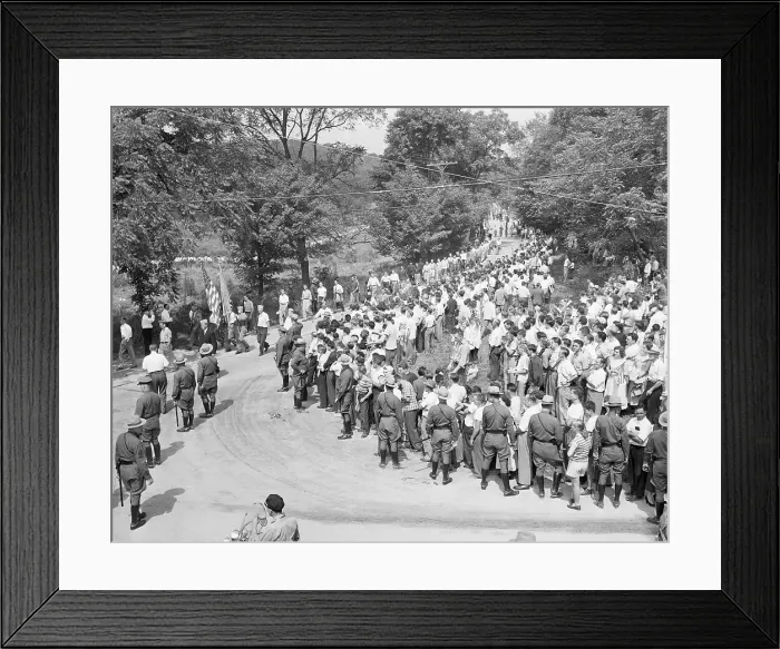 Framed Print : Rally at Paul Robeson Concert Site Framed Print : Rally at Paul Robeson Concert Site