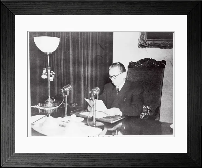 Framed Print : Portrait of Marshall Tito Framed Print : Portrait of Marshall Tito