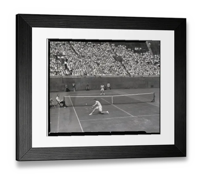 Framed Print : Frank Sedgman Loses To Ted Schroeder Framed Print : Frank Sedgman Loses To Ted Schroeder
