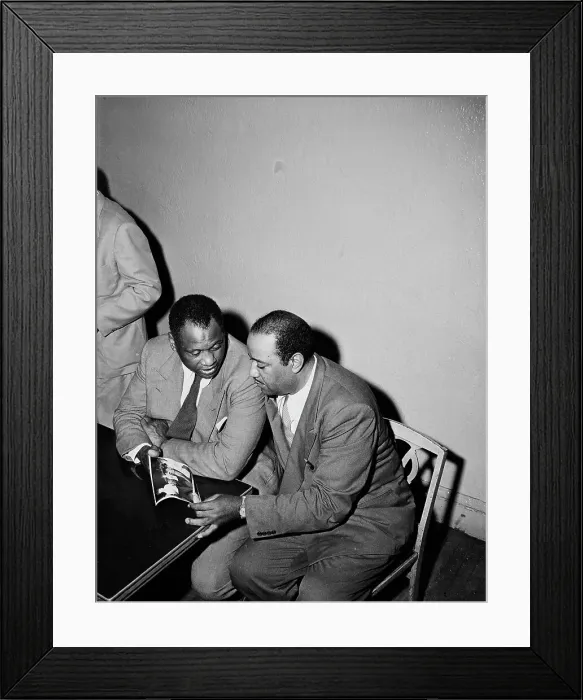 Framed Print : Benjamin Davis And Paul Robeson Talking Framed Print : Benjamin Davis And Paul Robeson Talking