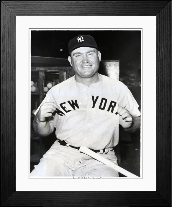 Framed Print : Johnny Mize Holds, Stresses New York / Shir Framed Print : Johnny Mize Holds, Stresses New York / Shir
