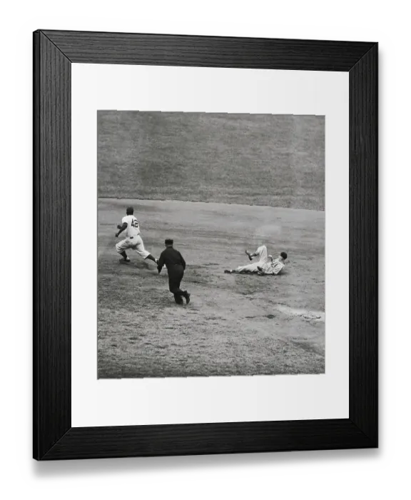 Framed Print : Cardinal Dodger Baseball Action Framed Print : Cardinal Dodger Baseball Action