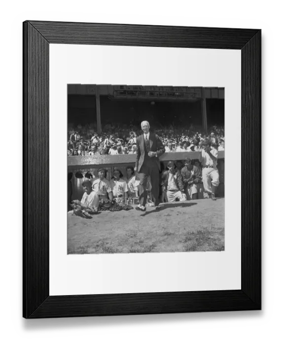 Framed Print : Connie Mack Emerging from Dugout Framed Print : Connie Mack Emerging from Dugout