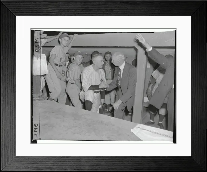 Framed Print : Casey Stengel and Connie Mack