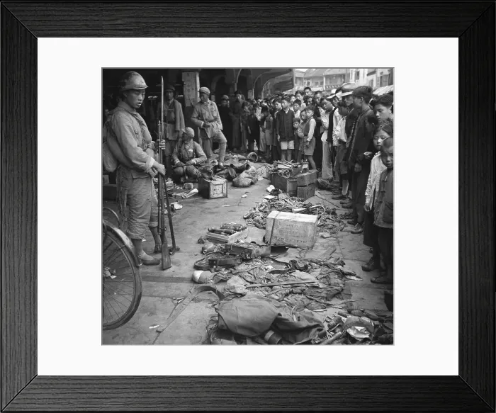 Framed Print : Communist Soldiers Standing Guard Framed Print : Communist Soldiers Standing Guard