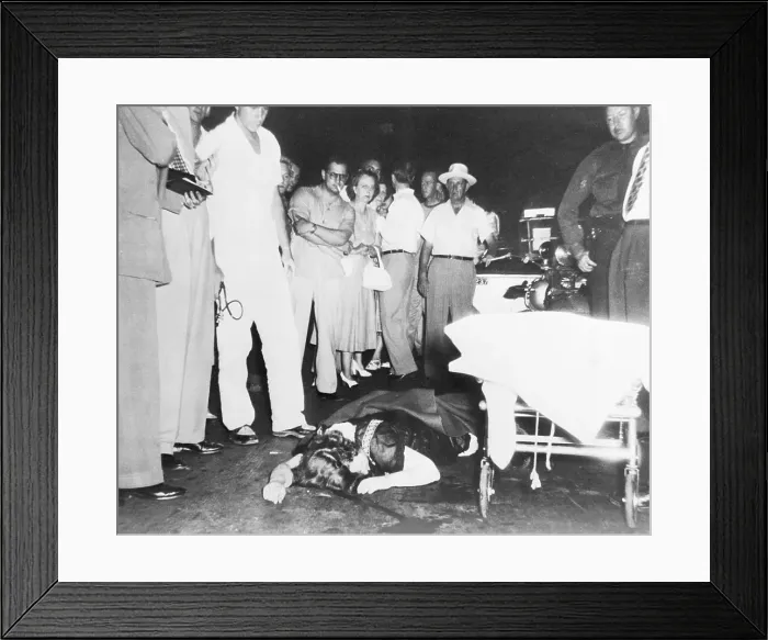 Framed Print : Author Margaret Mitchell Lying On Pavement Framed Print : Author Margaret Mitchell Lying On Pavement