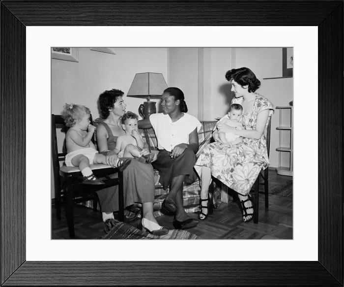 Framed Print : Hardine Hendricks with Neighbors