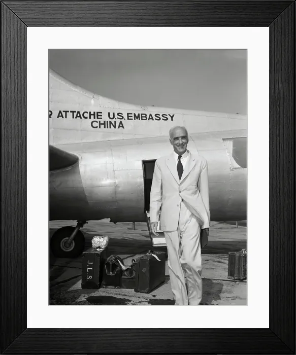 Framed Print : J Leighton Stuart Leaving Plane Framed Print : J Leighton Stuart Leaving Plane