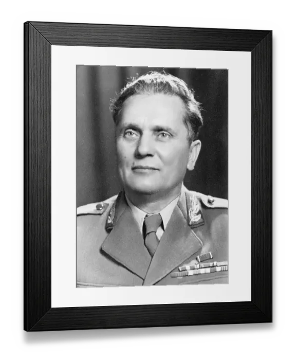 Framed Print : Headshot Of Josef Tito Framed Print : Headshot Of Josef Tito