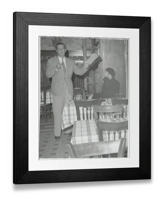 Framed Print : Greta Garbo and Friend Banishing Photographers Framed Print : Greta Garbo and Friend Banishing Photographers