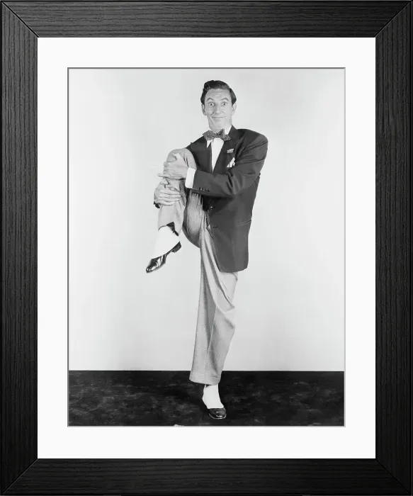 Framed Print : Ray Bolger Exercising Before Dancing Framed Print : Ray Bolger Exercising Before Dancing