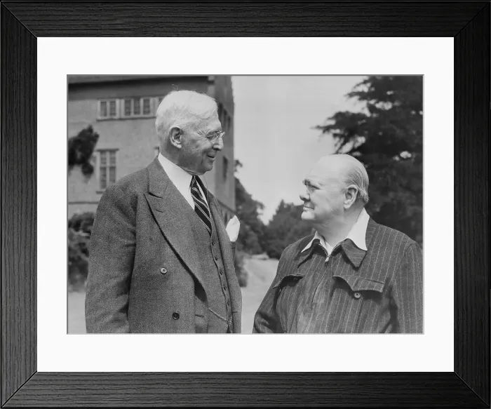 Framed Print : Winston Churchill and Bernard Baruch