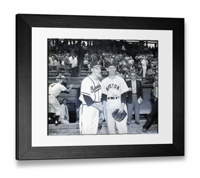 Framed Print : Warren Spahn and Mel Parnell Framed Print : Warren Spahn and Mel Parnell