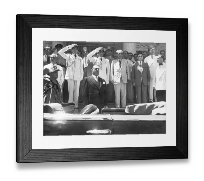 Framed Print : Husni Zaim Stands at Attention During National Anthem Framed Print : Husni Zaim Stands at Attention During National Anthem
