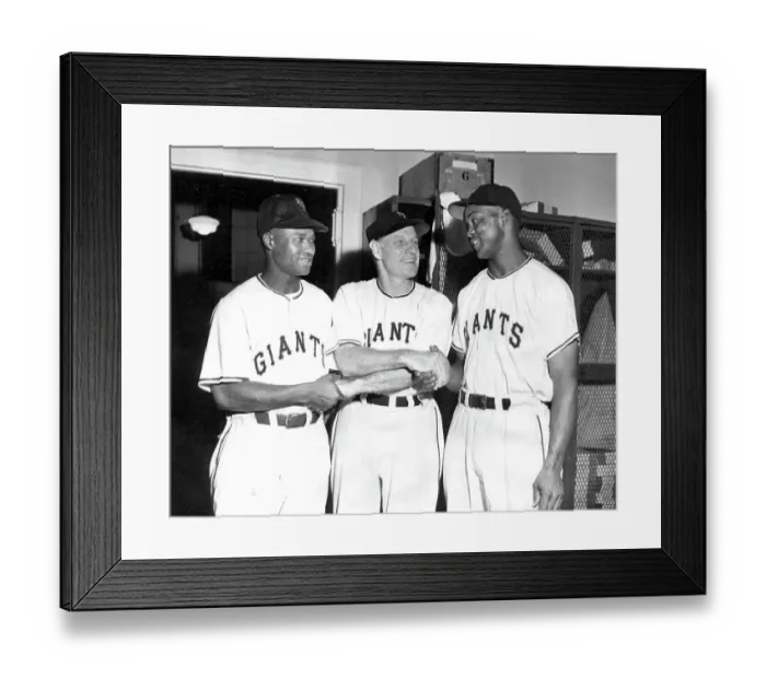 Framed Print : Giant's Manager Welcomes Team's First Black Players Framed Print : Giant's Manager Welcomes Team's First Black Players