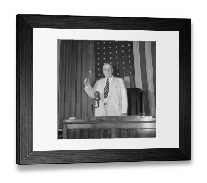 Framed Print : Sam Rayburn Posing at Podium Framed Print : Sam Rayburn Posing at Podium