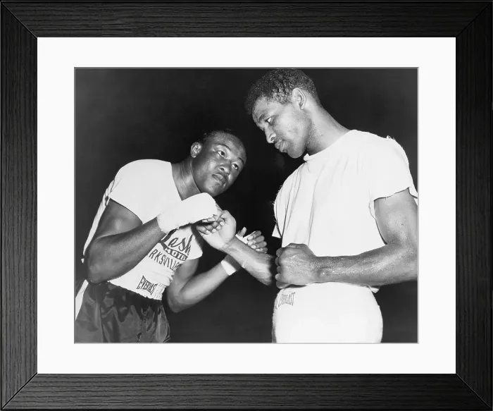 Framed Print : Kid Gavilan and Sugar Ray Robinson