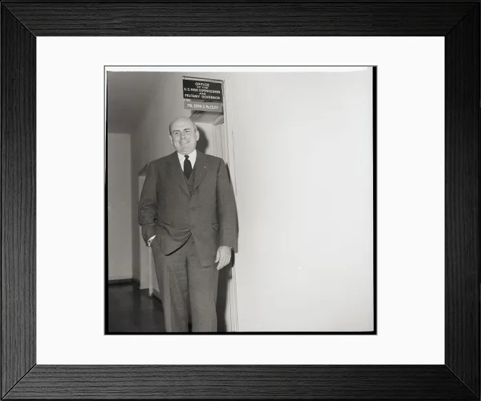Framed Print : John J. Mccloy In New Offfice In Germany