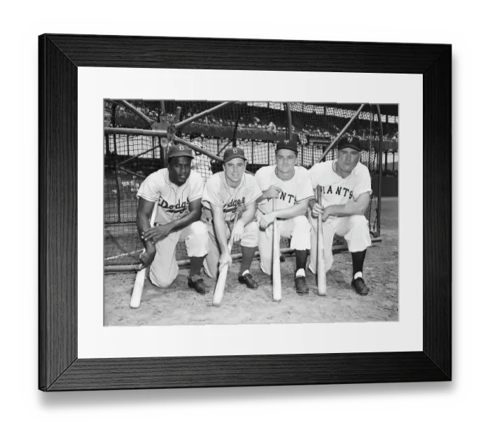 Framed Print : J. Robinson & H. Reese Pose W / Two Giants Framed Print : J. Robinson & H. Reese Pose W / Two Giants